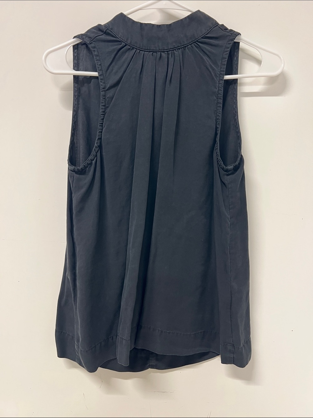 Bella Dahl, Top, Black, Xsmall, Sleeveless, Mock Neck with Tie in Back